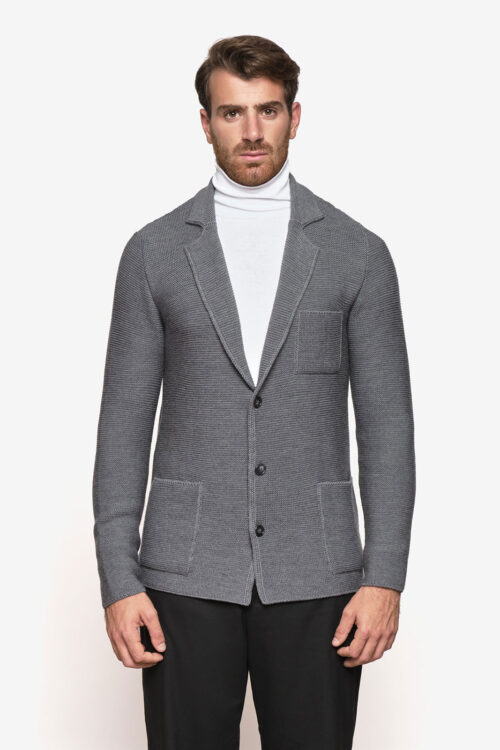 Single-breasted "links stitch" jacket