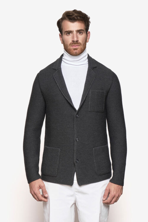 Single-breasted "links stitch" jacket