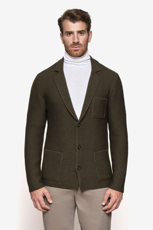Single-breasted "links stitch" jacket